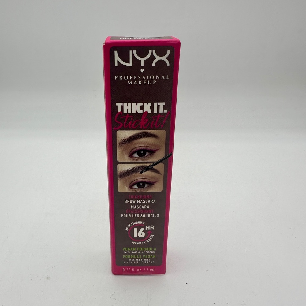 NYX Brow Mascara in Bold Pink Packaging